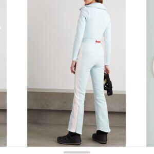 Cordova Signature Over The Boot Belted Striped Ski Suit - Blue